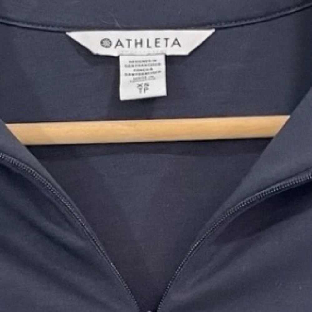 Athleta Allure 1/4 Zip Pullover Sweatshirt Blue XS - Picture 4 of 9